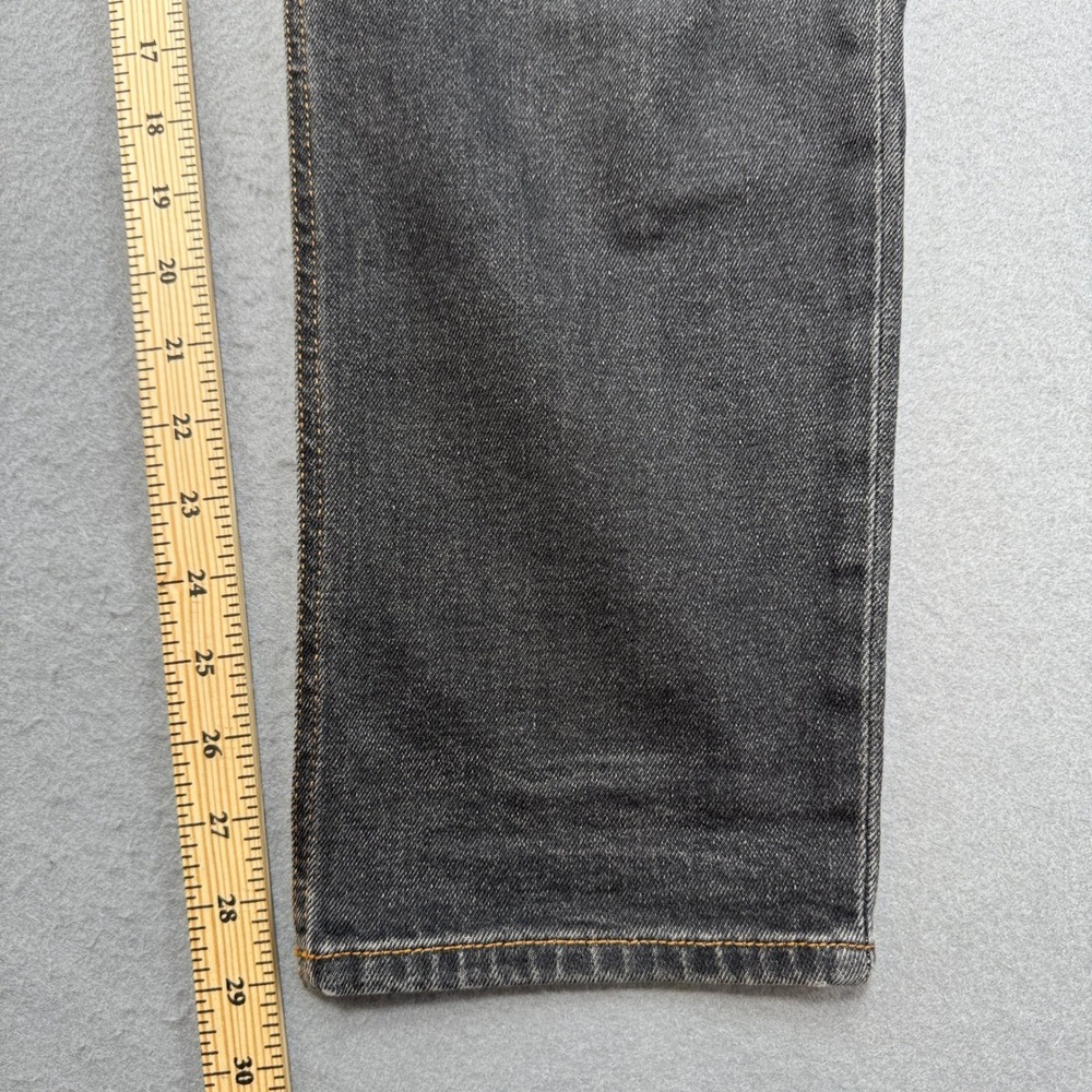 Diesel Jeans Men's 34 Black Faded Button Fly Straight Leg Whiskered Streetwear - Picture 5 of 11